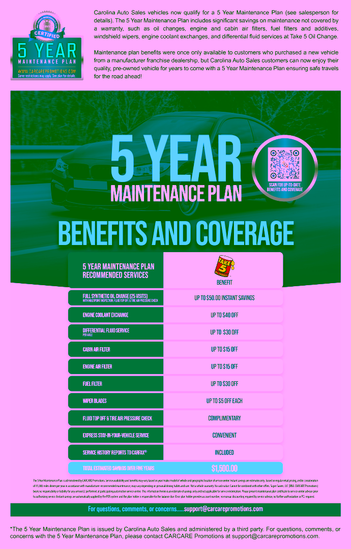 Five Year Maintenance Plan